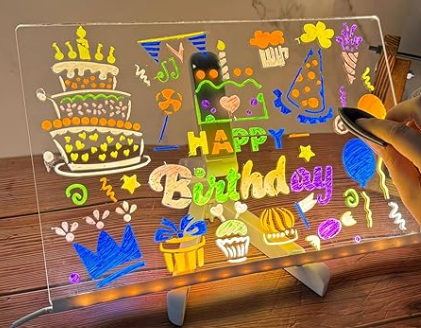 Pizarra con luz LED 20x30